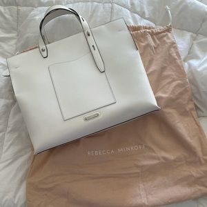 Rebecca minkoff white tote bag
